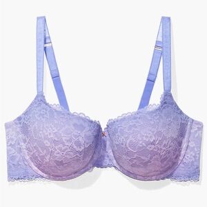 Curvy Lace Padded Balconette Bra Size 38DD